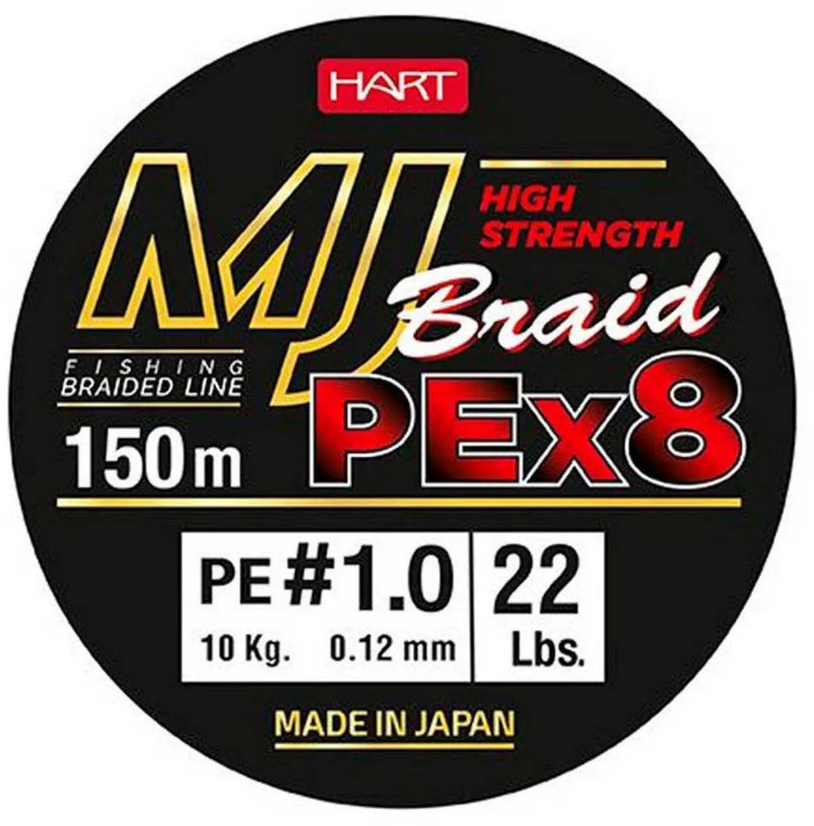 Hart Mj 150 M Gevlochten Vislijn Groen 0.120 mm