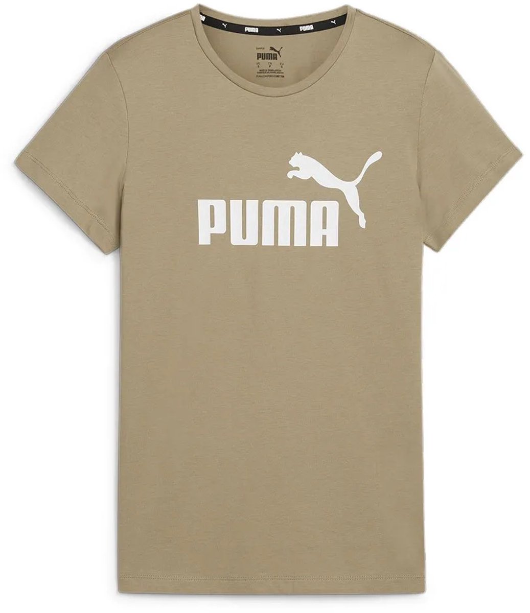 Puma Ess Logo T-shirt Met Korte Mouwen L Vrouw Oak Branch