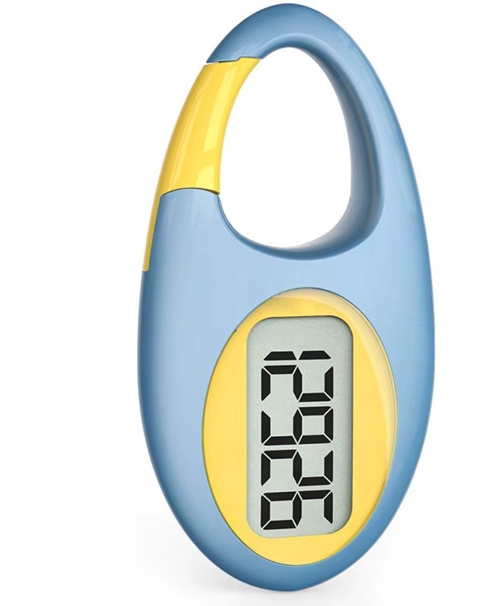 Luxyana® F1 Stappenteller - Inclusief draagkoord - Geschikt voor dames en heren - Groot scherm - Turquoise