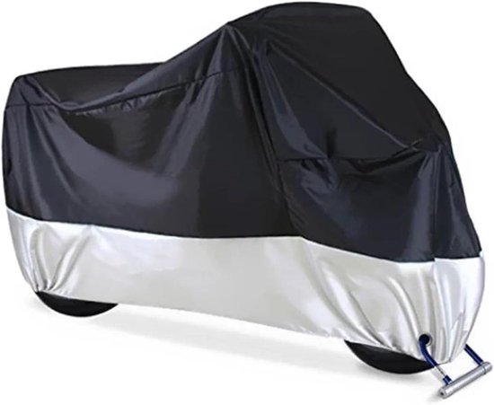 Motorhoes, UV-bescherming voor buiten, stof- en regenbestendig, hoes voor motorvoertuigen, maat M