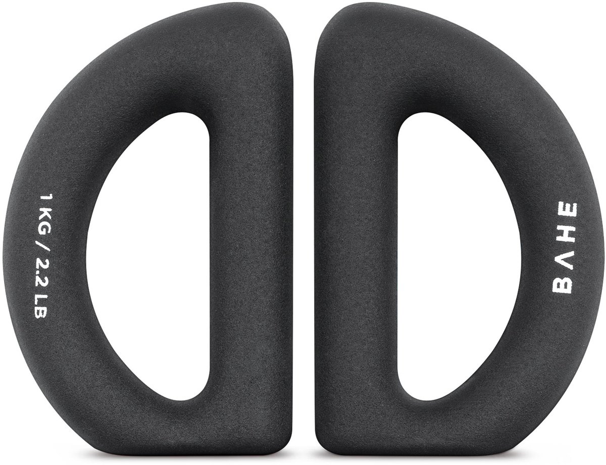 BAHE - Halo Weight - Handgewicht 2 x 1 kg - Neopreen Coating - Fitness Krachttraining