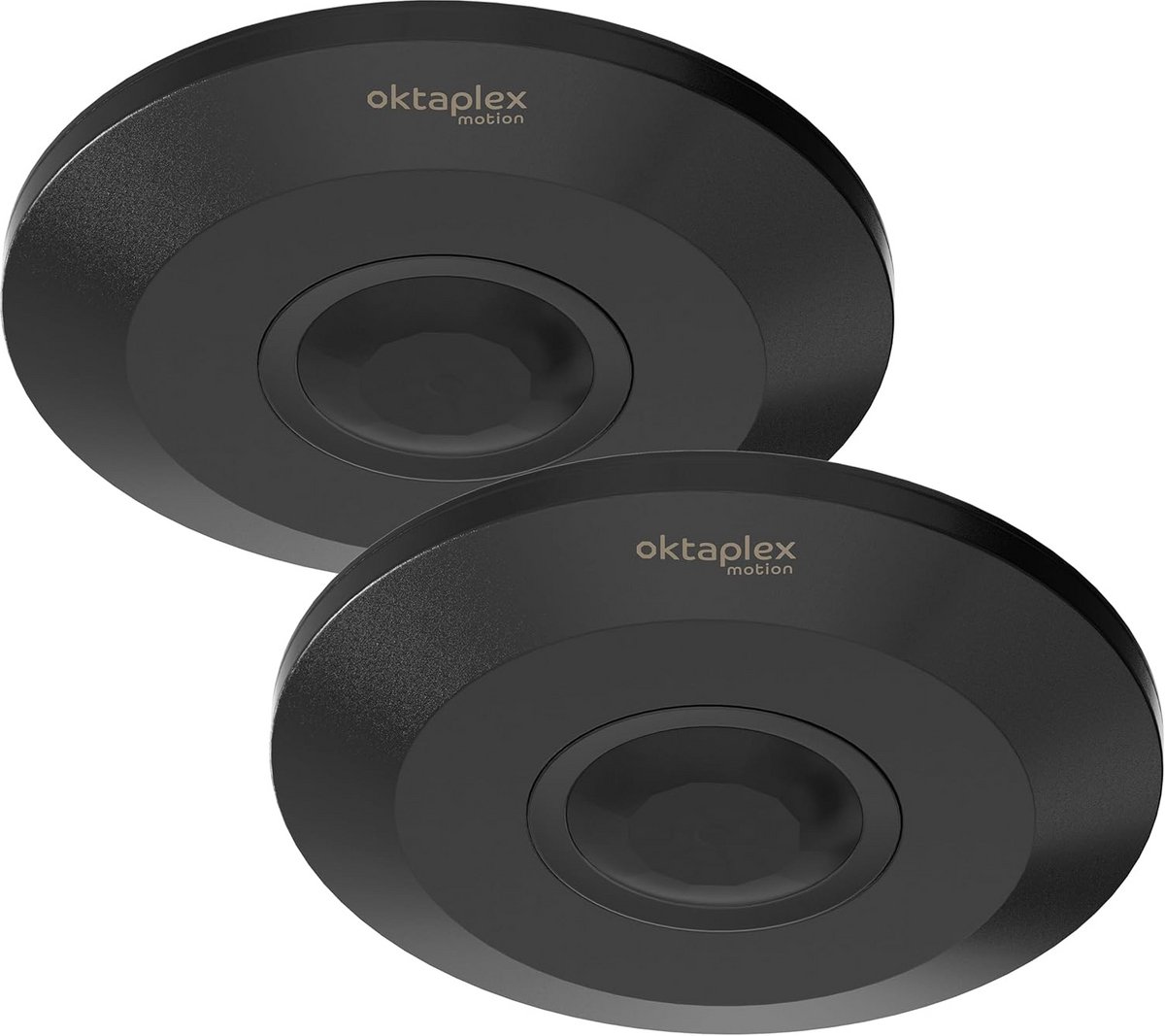 Set van 2 Plafond Bewegingsmelder 360 Graden 6m PIR-Sensor Opbouw Zwart 230V LED Compatibel