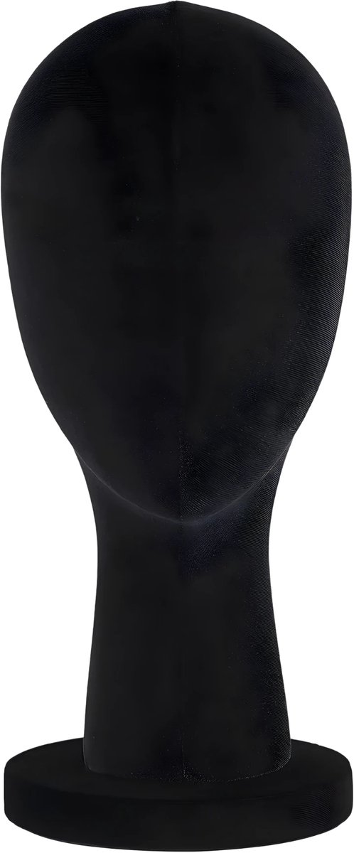 Female Mannequin Hoofd - Voor het tonen van pruiken en hoeden - Zwart
