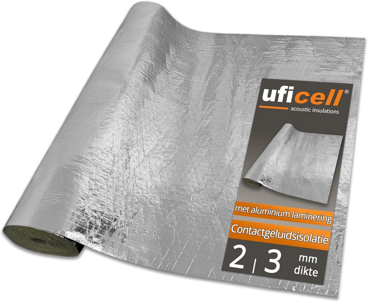 Contactgeluidsisolatie 10m² - 2mm Dikte - 22 dB Reductie - Geschikt voor Vloerverwarming
