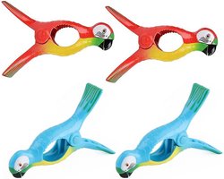Wasknijpers Grote Handdoekklemmen Winddichte Kunststof Clips voor Strandhanddoeken Badhanddoeken Beddengoed en Dikke Kleding