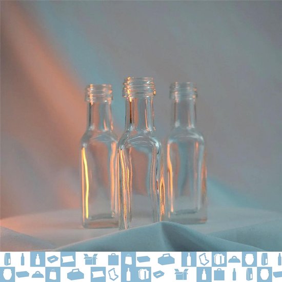 Cadbibe 4 ml doorzichtige glazen flesjes met schroefdoppen en plastic stoppen, 1 kleine fles met vloeistofmonster, lekvrije flacon, 12 stuks