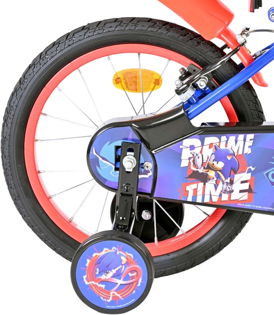 Sonic Kinderfiets - Jongens - 16 inch - Blauw - Twee handremmen van Sonic — afbeelding 4