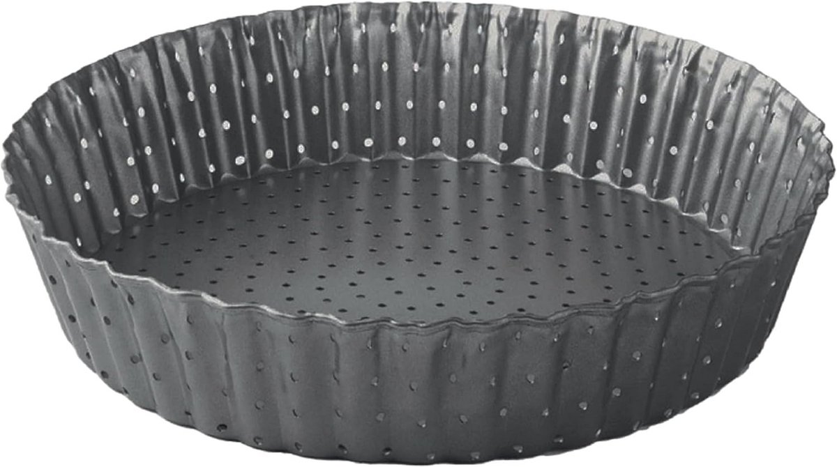 Ribbelcakevorm met Verwijderbare Bodem - Quichevorm met Antiaanbaklaag - Ø 24 cm