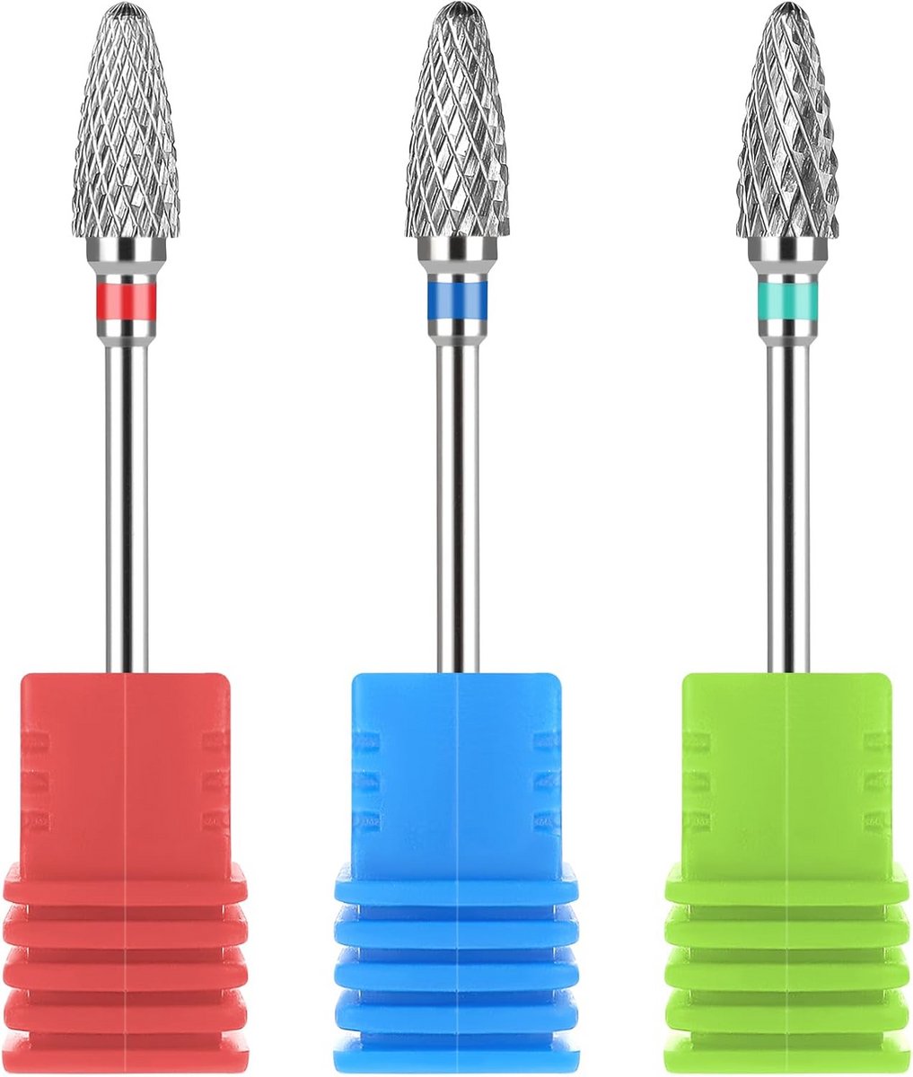 Set van 3 Professionele Nagelboren voor Manicure en Pedicure
