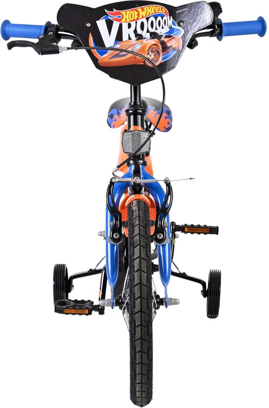 Hot Wheels Kinderfiets - Jongens - 16 inch - Zwart Oranje Blauw van Merkloos — afbeelding 2
