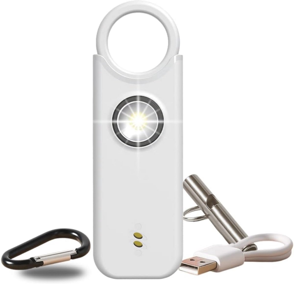 Persoonlijk Alarm met Fluitset en Krachtige Lamp - Veiligheidsoplossing voor Dames, Kinderen en Ouderen