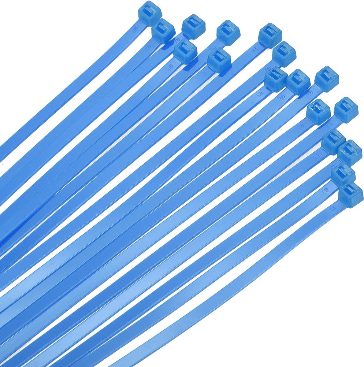 Allecta - Nylon kabelbinders 30,5 cm - 200 stuks - Blauw - Voor binnen en buiten