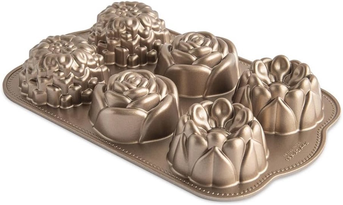 Mini Cakelettevorm met Bloemen Motief – Perfect voor Individuele Taarten
