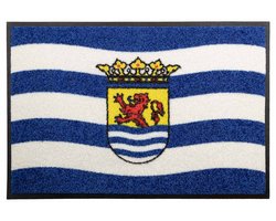 Deurmat Zeeland 40cm x 60cm - Antislip - Geschikt voor wasmachine - Kleurecht - Geen schadelijke weekmakers - Gemaakt in Europa - Zeeuwse vlag
