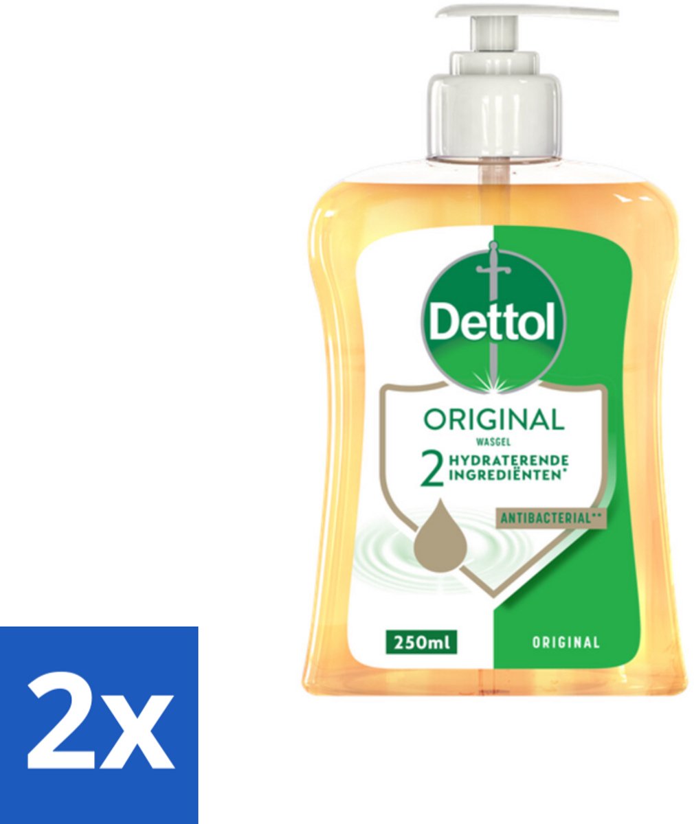 Dettol - Handzeep - Original - Klassieke Hygiëne - 250 ml - Voordeelverpakking - 2 stuks