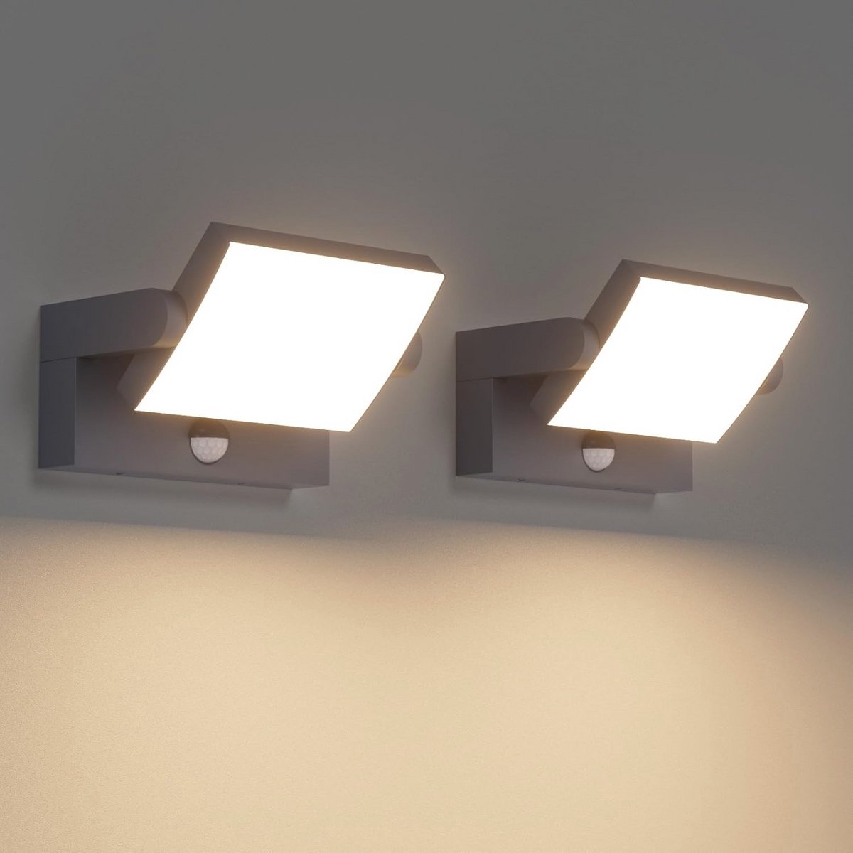 24W LED Wandlamp met Bewegingsmelder voor Binnen en Buiten – Draaibare en Waterdichte Wandverlichting