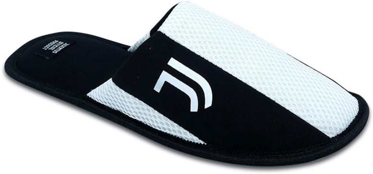 Comfortabele Pantoffels Wit Zwart - Officieel Voetbal Fan Product - Maat 41/42