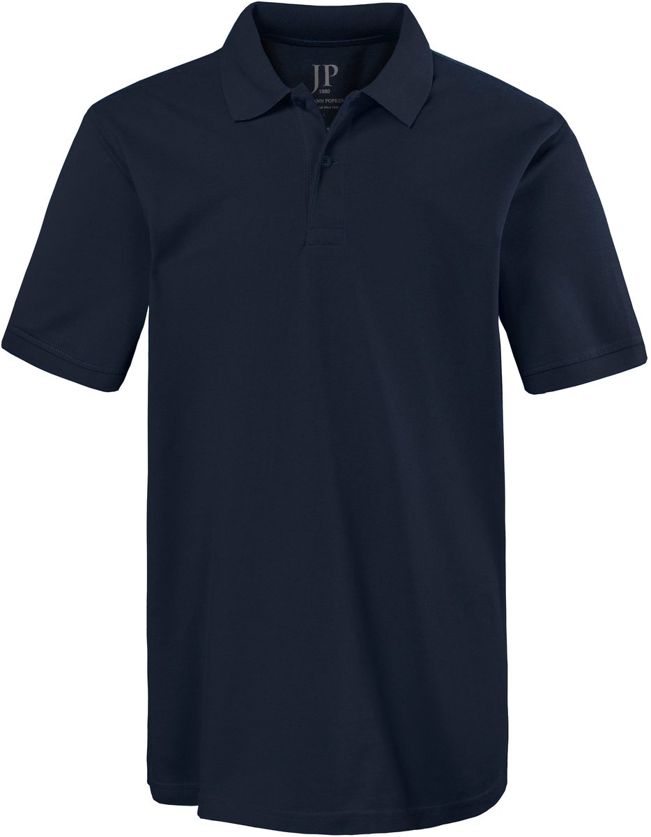 JP 1880 - Heren - Poloshirt basic halflange mouwen piqué - Donkermarine - Maat 5XL