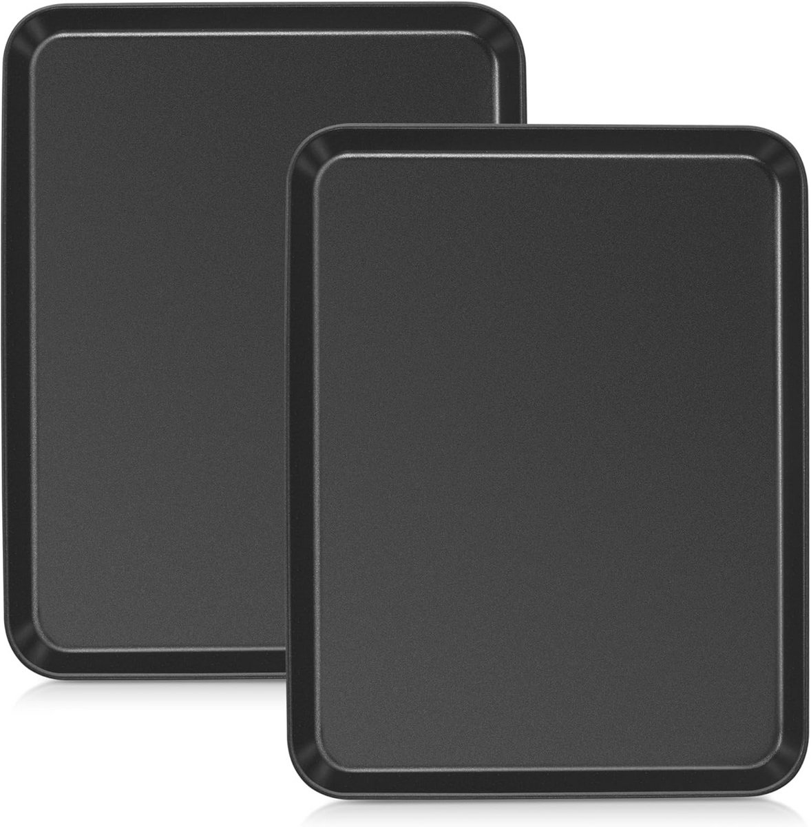 Roestvrij Stalen Antiaanbakbakplaat - 2 Stuks (40 x 30 x 2,5 cm)