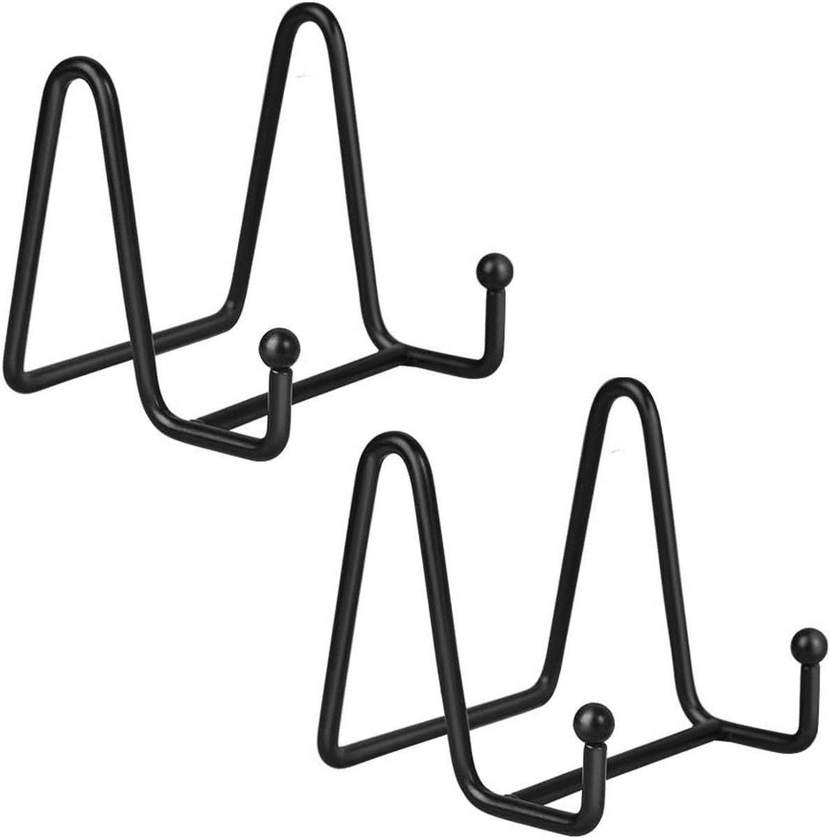 Ezelstandaard voor Presentatie - Zwarte Plate Display Stand voor Foto's en Decoratieve Items