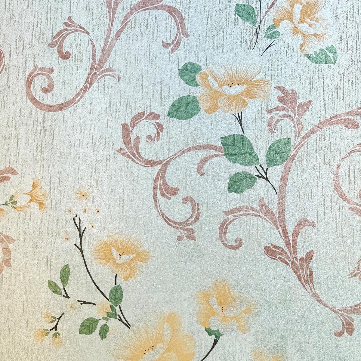 Zelfklevende raamfolie - Elegante bloemenprint, elektrostatische hechting voor glazen deuren en deuren - Mat, onzichtbare folie - Geschikt voor huis- en kantoordecoratie - 44,5 x 200 cm