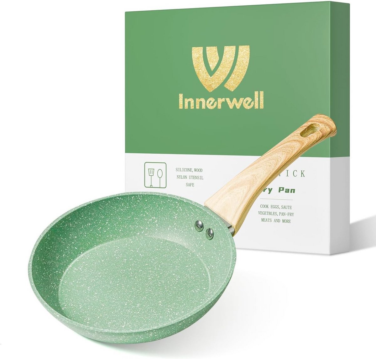 Antiaanbakpan 24 cm met keramische laag - gezonde en ovenbestendige omeletpan