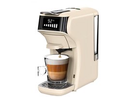 HiBREW H1B 6-in-1 Pods Koffiezetapparaat- Waterreservoir van 600 ml - Extractie met een druk van 20 Bar - Koude/Warme modus - LED-indicator - Beige