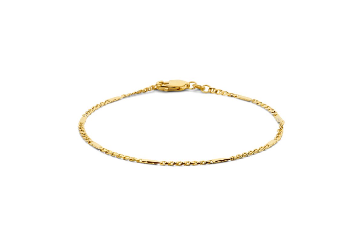 14 karaats gouden schakelarmband - marina