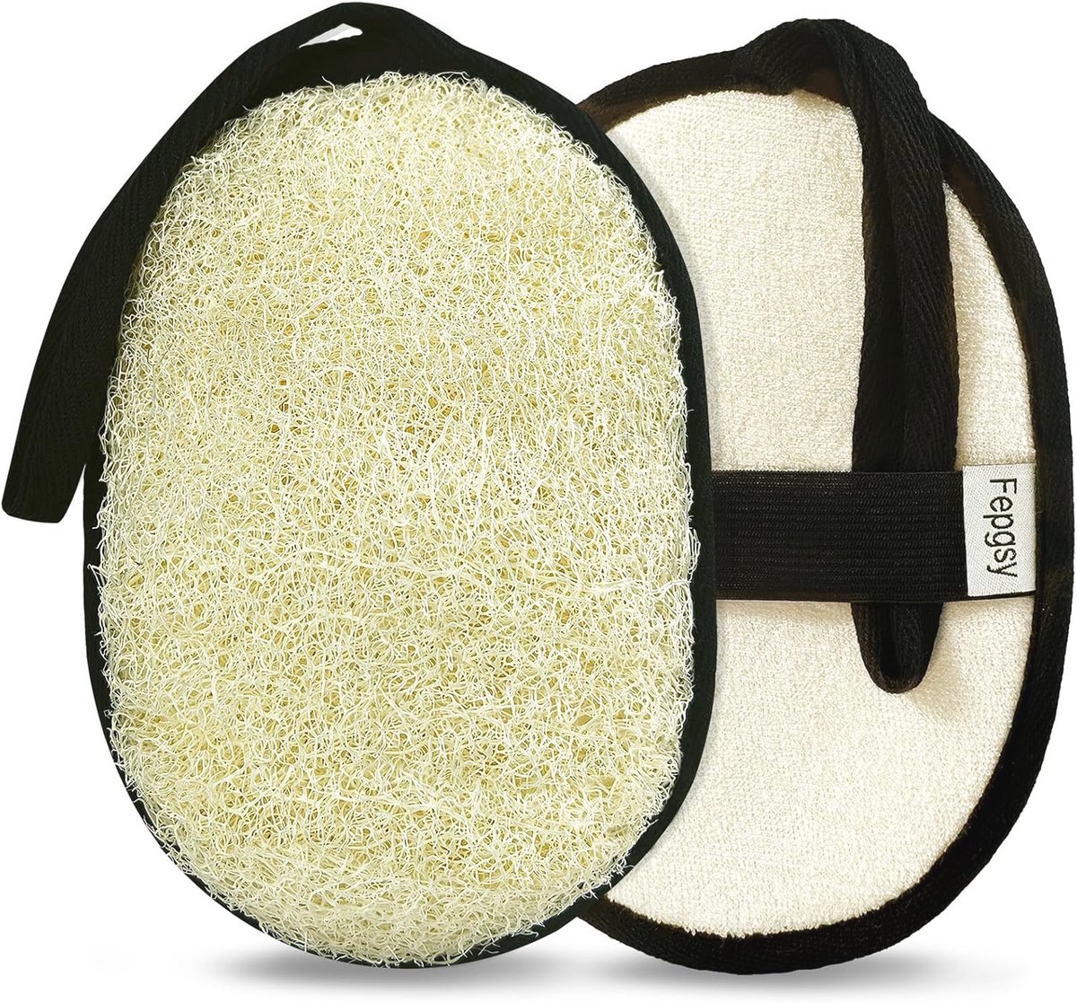 Natuurlijke Loofah Spons Set - Exfoliërende Douche Sponzen voor een Zachte Huid - 2 Stuks