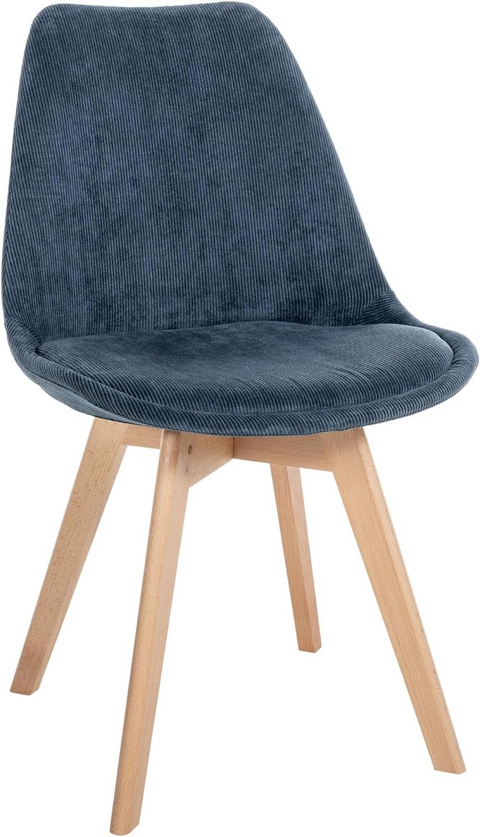 Comfortabele Eetkamerstoel met Houten Frame - Diverse Bekledingopties