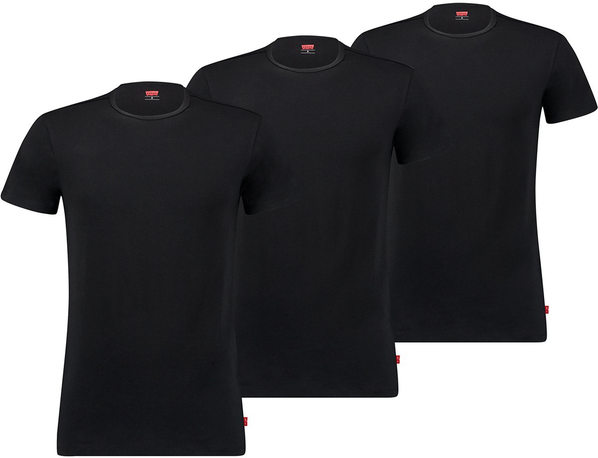 3-pack Levi’s heren T-shirt 3-pack Zwart
