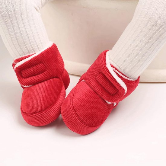 Fleece Booties voor Pasgeborenen - Warme Anti-slip Winterschoenen voor Baby's (0-18 maanden) van Merkloos — afbeelding 2