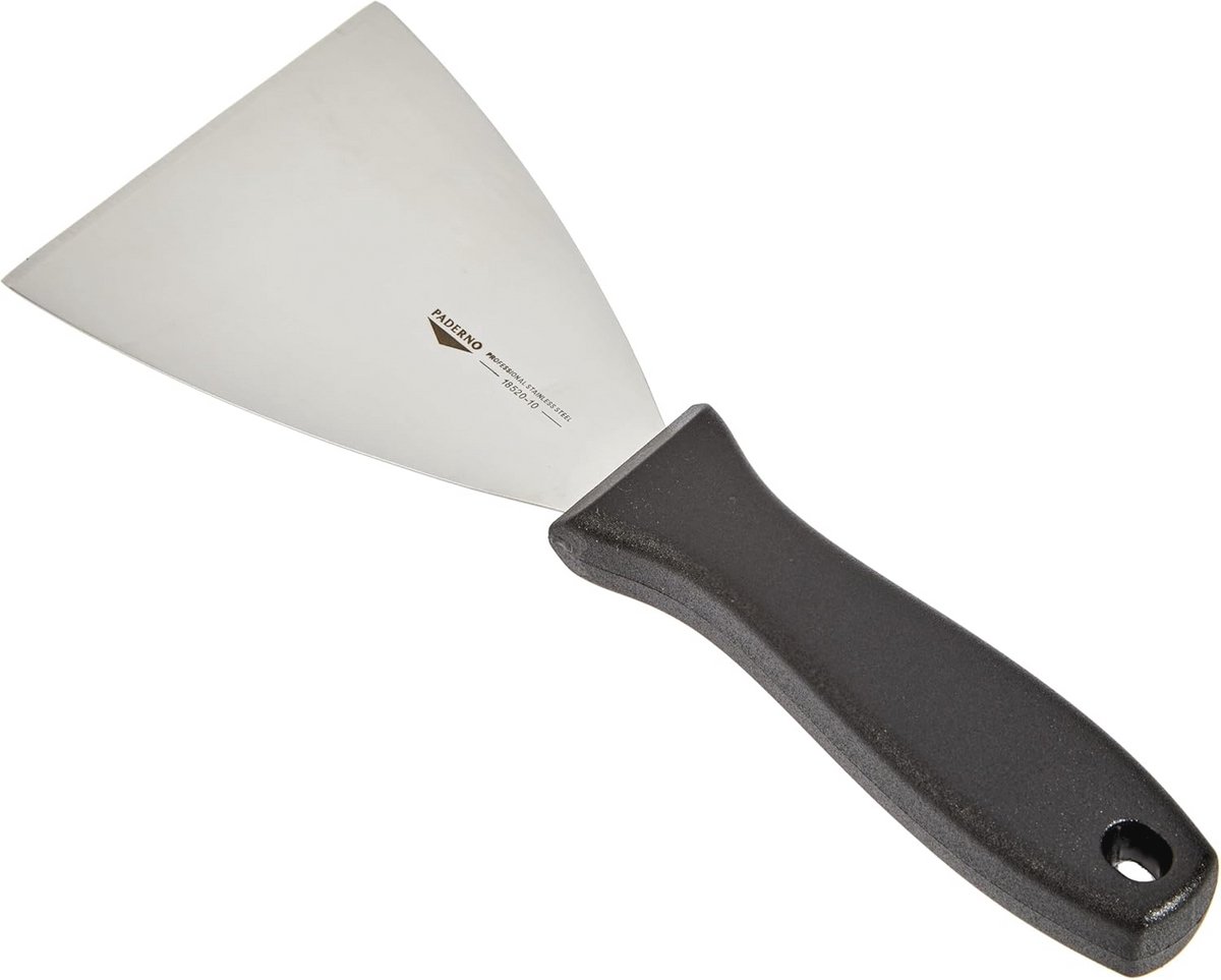 Triangular Stainless Steel Spatula - 10 cm - Set of 10