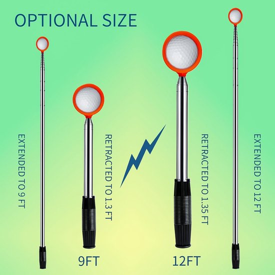 Telescopische Golfbal Retriever voor Water tot 3,6 Meter — afbeelding 3