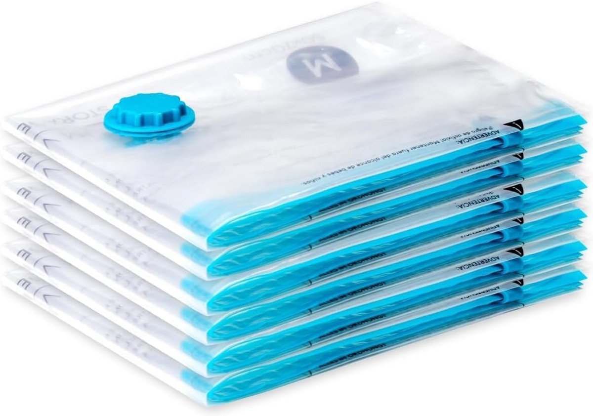 Vacuümzakken voor Kleding en Textiel - 6 Stuks - 50 x 70 cm - BPA-vrij