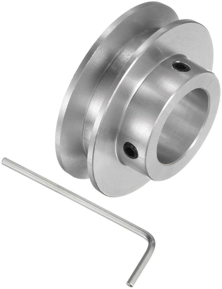Allecta - Aluminium riemschijf 17mm boring 40mm buitendiameter voor 6mm PU-riem - Overdracht configuraties.