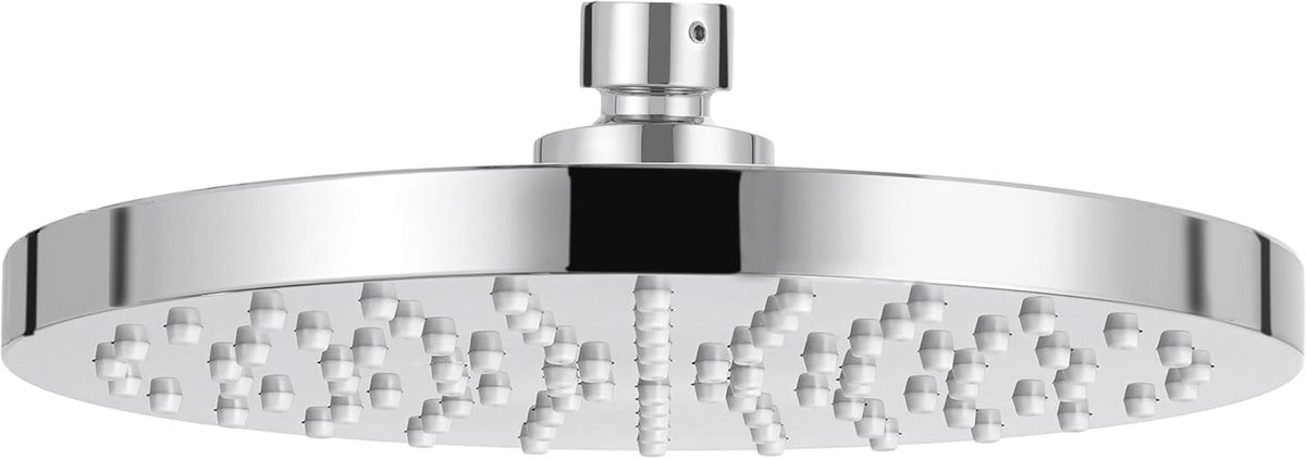 Famanu – Extra grote ronde regendouchekop, 20 inch, met anti-kalk sproeiers, gepolijst chroom, vaste hoofddouche