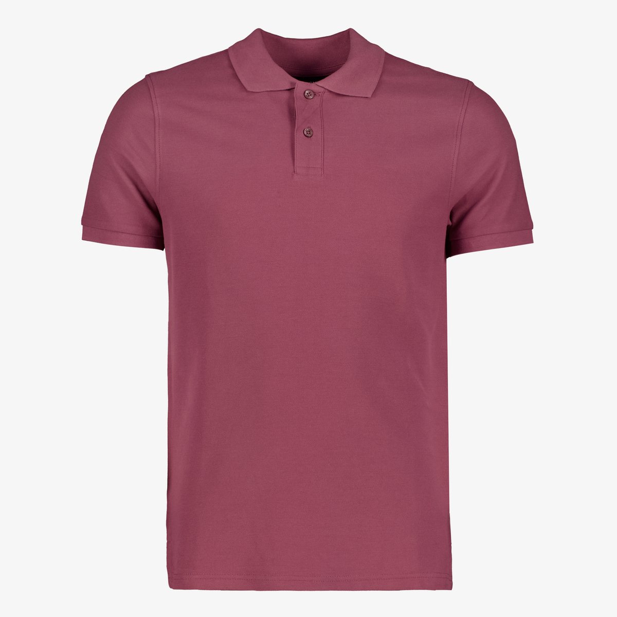 Unsigned heren polo bordeauxrood - Maat M