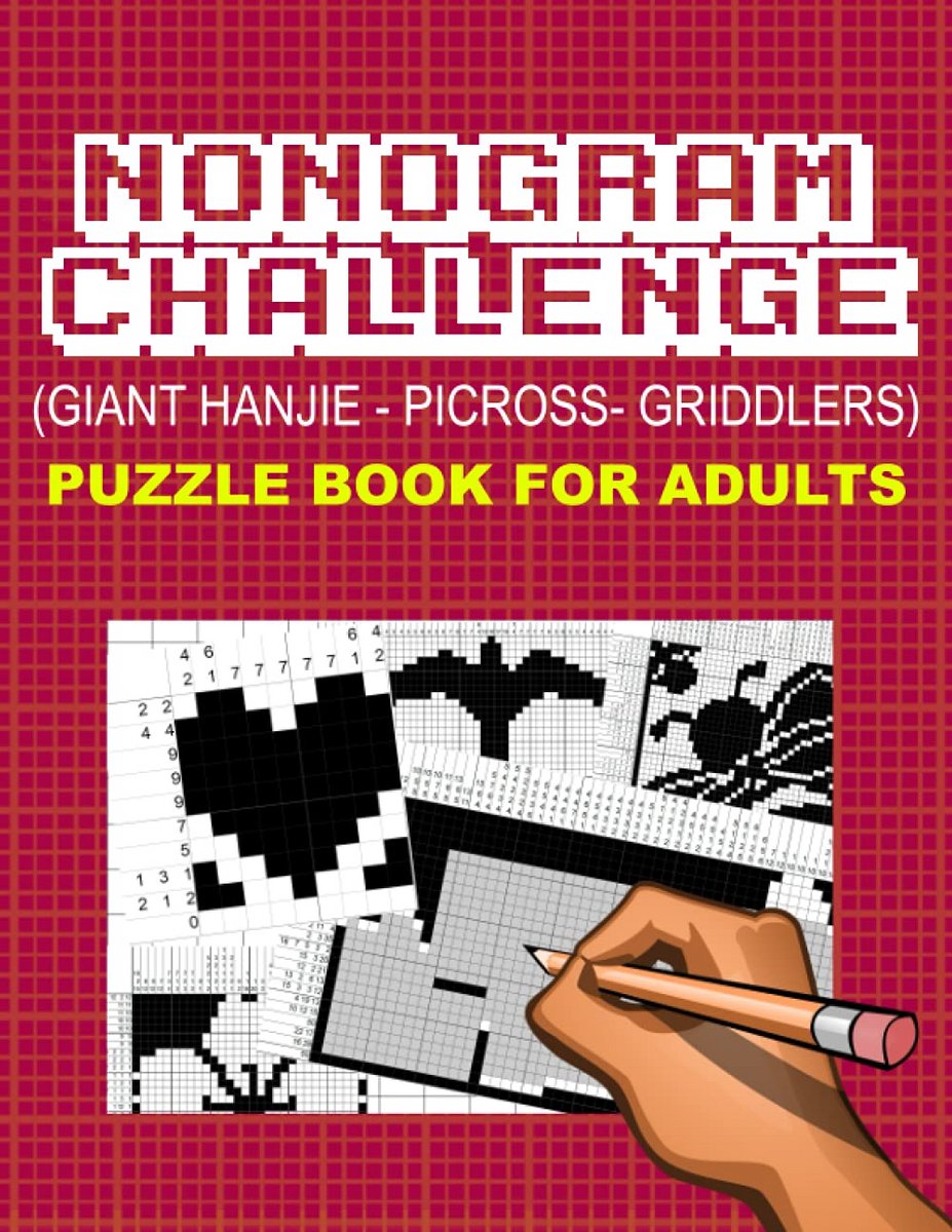 Gigantische Hanjie Picross Puzzelboek voor Volwassenen - Uitdagende Nonogrammen
