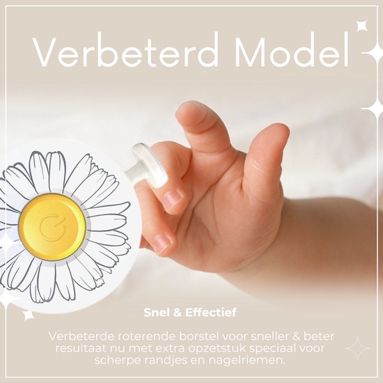 NilaFee - Electrische Baby Nagelvijl - Inclusief Batterij - 7 Vijlen - Manicureset - Verzorgingsset - Nagelschaartje - Margriet van Merkloos — afbeelding 3