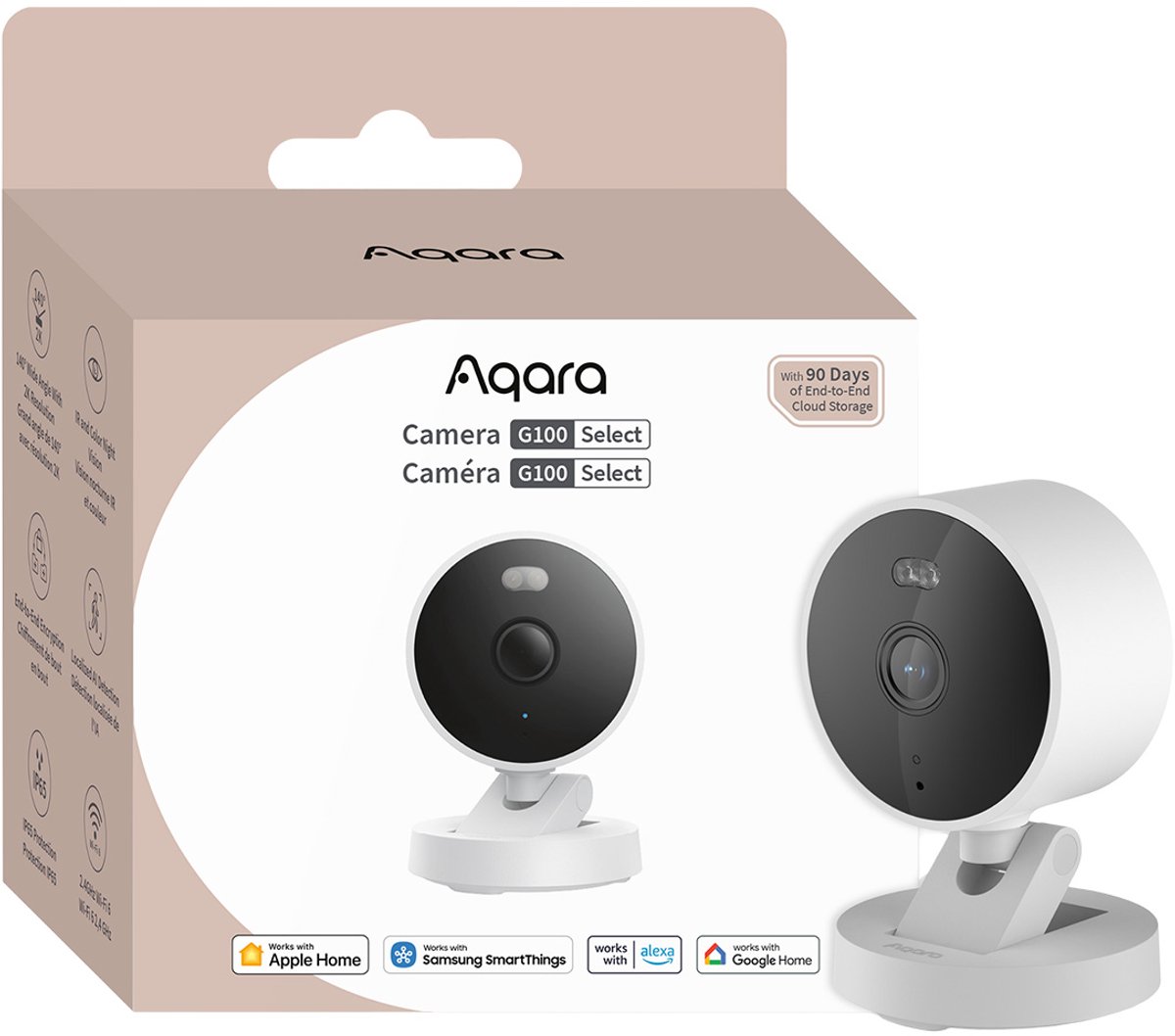 Aqara Camera G100 Select 2K witte beveiligingscamera - binnencamera of buitencamera met Apple Home – foto 7