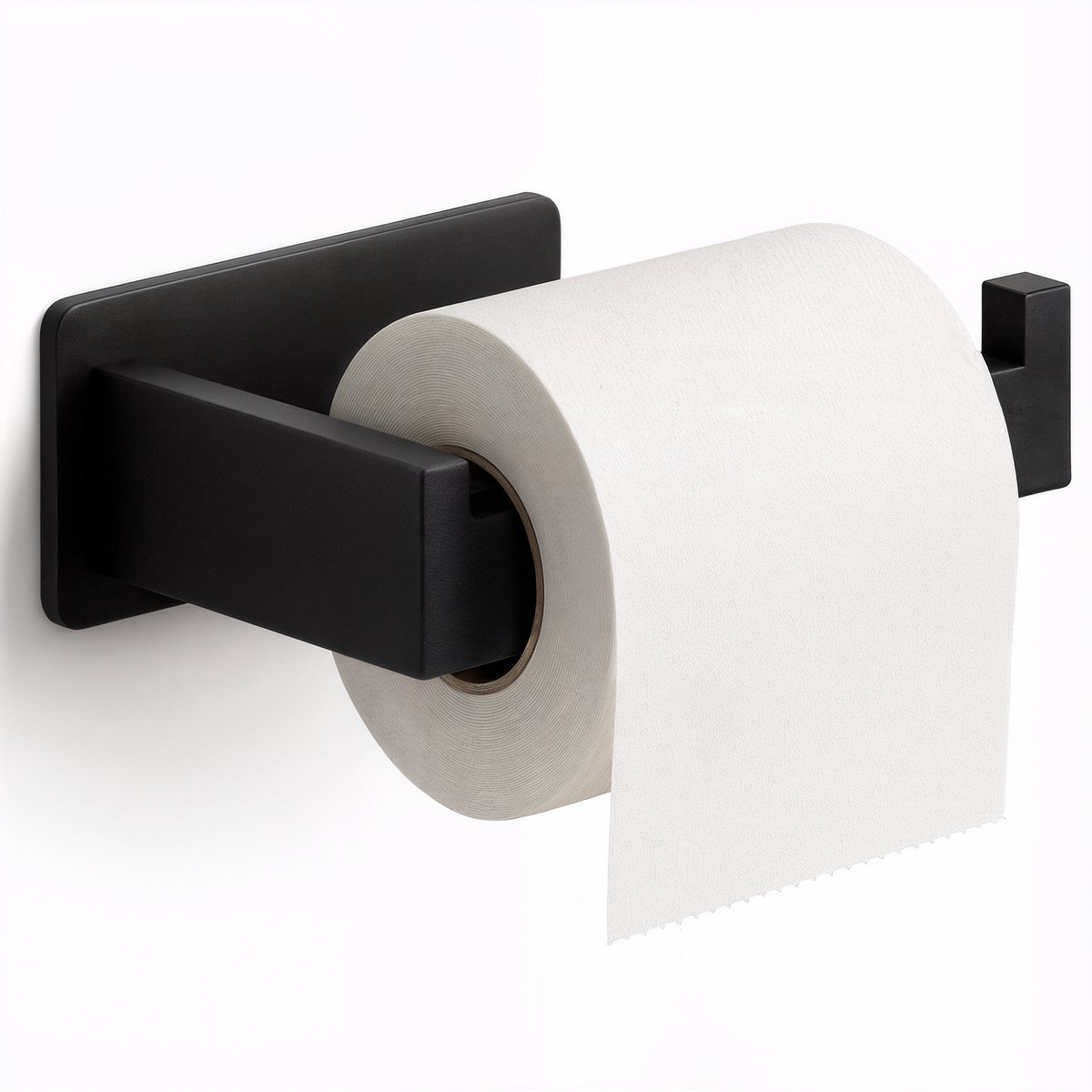 Toiletpapierhouder (met reservefunctie), vrijstaande toiletpapierhouder, roestvrijstalen toiletpapierhouder voor het opbergen van reserverollen voor badkamer en toilet