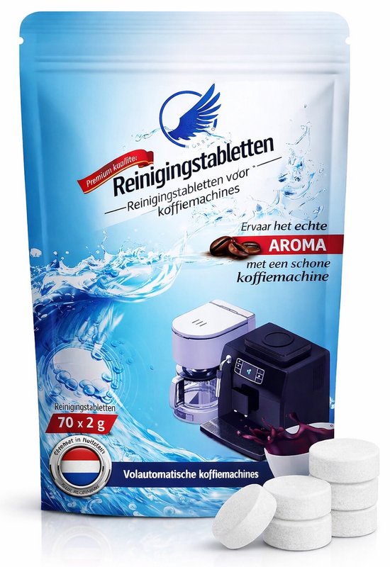 70 Reinigingstabletten koffiemachine - Siemens - Jura - Bosch - Nespresso - Dolce Gusto - Philips - Krups - Melitta - Miele - Saeco - Universeel voor elke Koffiemachine