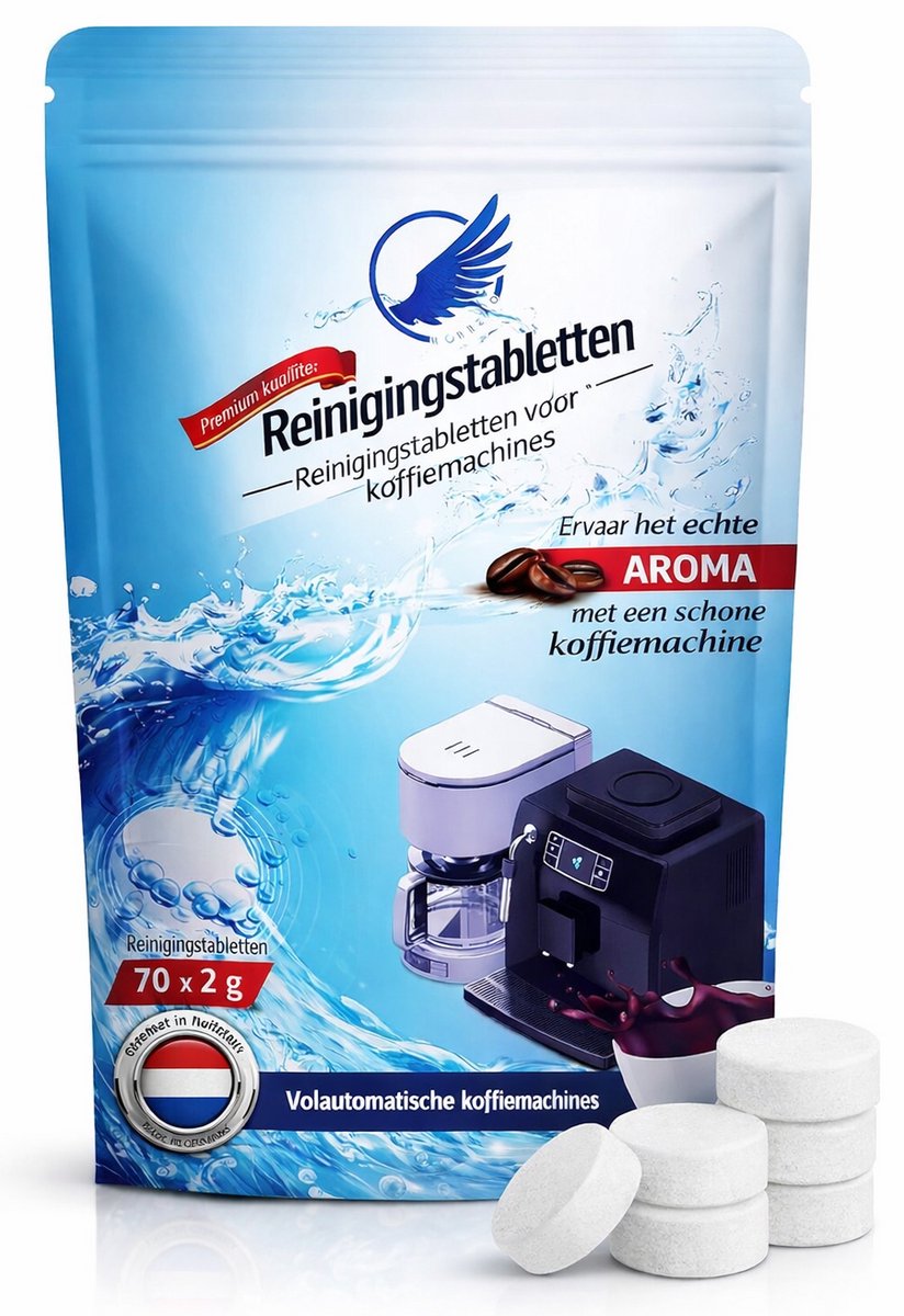 70 Reinigingstabletten koffiemachine - Siemens - Jura - Bosch - Nespresso - Dolce Gusto - Philips - Krups - Melitta - Miele - Saeco - Universeel voor elke Koffiemachine