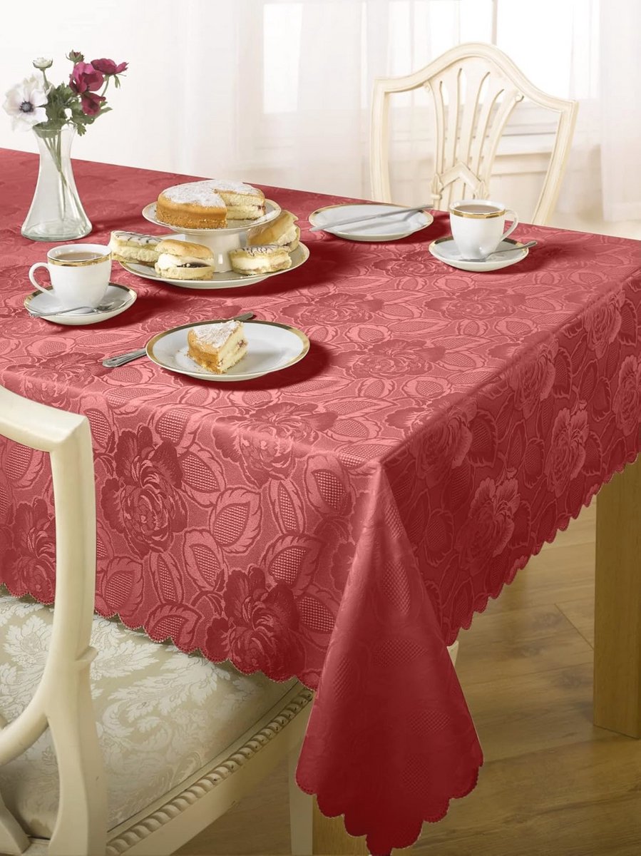 Jacquard Tafelkleed in Wijn - 60x84 (152x213cm)