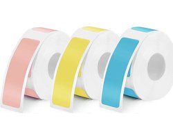 Waterbestendige Thermische Etiketten - 3 Rollen Label Tape 12 x 40 mm - Zelfklevende Labelmaker Tape voor P15 Labelprinter - Kantoor Huis en Winkel Organisatie - Rol van Etiketten voor Plaklabels en Naamlabels