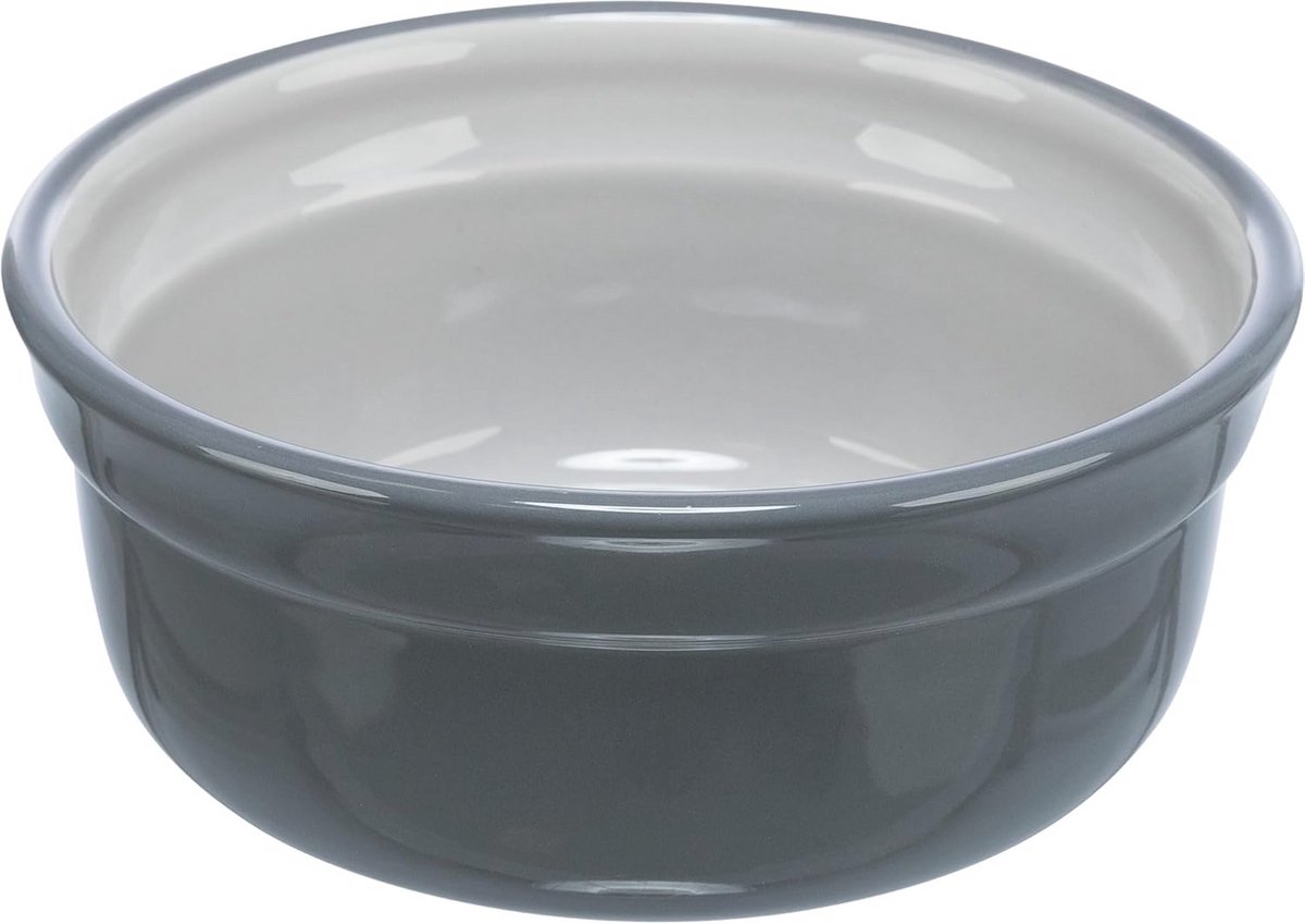Keramische hondennap 1,6L Ø20cm - Lichtgrijs