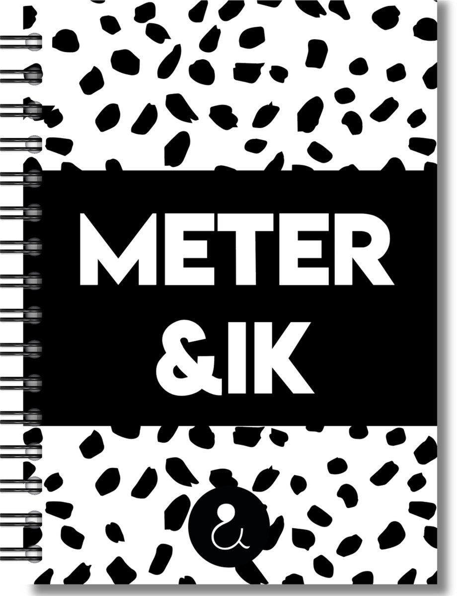 Invulboek Meter & Ik | Herinneringen Boek Meter & Kind | Peetmoeder Invulboek | Dots Zwart