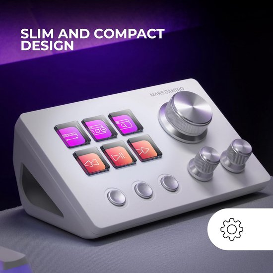 Compacte Stream Deck met 6 LCD Knoppen, 3 Draaiwielen en Software - Voor Gaming, Streaming en Design van Elgato — afbeelding 4