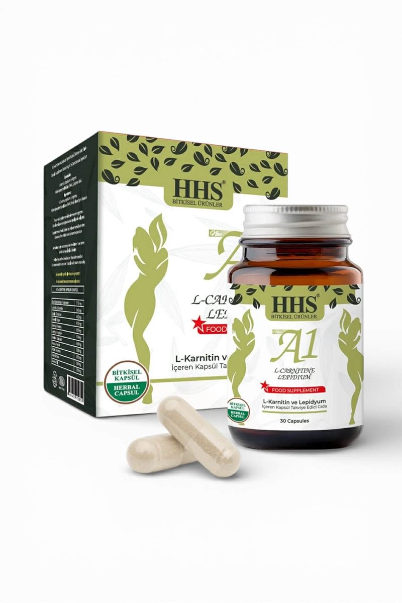 HHS A1 L-Carnitine & Lipidium Kruidencomplex Capsules – Voedingssupplement 30 stuks (Original)